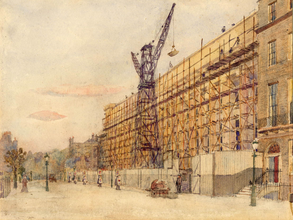 Edward VII Galleries under construction